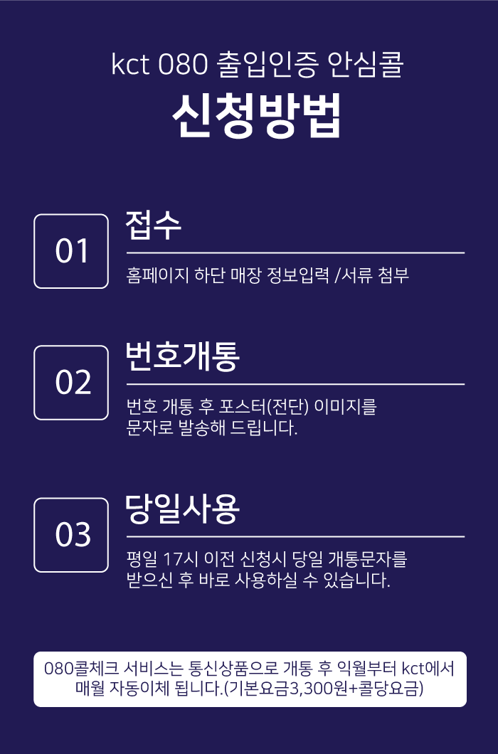 방문인증, 안심콜, 출입인증